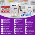 OSHA Compliant First Aid Kit - 10 Person, Type III, ANSI Class A, 111 Pieces for Business, Office, Home, Truck, Car & Construction Site - Wall Mountable | ProHeal - Image 5
