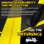 V-Bridle Tow Strap 2" x 4' with Snap Hooks, Cordura Sleeve, and Axle Straps | D-Ring for Enhanced Stability | Recovery Strap 5500lbs Load for Car Towing, Rollback, Flatbed, Tow Truck - Image 4