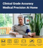 A&D Medical Talking Blood Pressure Machine UA-1030T with Medium Blood Pressure Cuff (23-37 cm / 9.0-14.6” Range) TriCheck Mode & Body Movement Sensor - Image 4