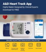 A&D Medical Talking Blood Pressure Machine UA-1030T with Medium Blood Pressure Cuff (23-37 cm / 9.0-14.6” Range) TriCheck Mode & Body Movement Sensor - Image 7