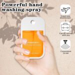 6 Pcs Hand Sanitizer Spray, Portable Power Mist Hydrating Hand Sanitizers Spray for Adults and Kids, 7.8 FL. OZ. Travel Size, 5 Scents - Image 3
