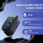 Athletic & Aviation Oxygen Monitor, Pulse Oximeter SpO2 and PR Value Waveform Blood Oxygen Neck/Wrist/Pulse Oximeter Fingertips (ferrous) - Image 3