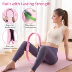 Pilates Essentials Kit for Women, Home Workout Pilates Kit with Ring, Mini Ball, Resistance Bands, Yoga Strap & More | Beginner Pilates Starter Kit for Toning, Strength & Flexibility - Image 3