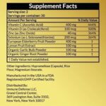 Immune Support Supplement - Natural & Organic Immune Boosters for Adults - Immunity Support with Vitamin C & Vitamin D, Garlic, Ginger, Lemon, Elderberry, Selenium & Zinc - 60 Capsules - Image 5