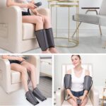 QUINEAR Air Compression Leg Massager for Circulation & Pain Relief, Calf Massagers with 2 Modes & 3 Intensities, Sequential Compression Device (SCD) for RLS, Edema, FSA-HSA - Ideal Gift - Image 3