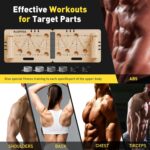 Push Up Board 30 in 1 Foldable with Resistance Bands - Thickened Pine Wood Multi-Push Up Board for Men & Women, Portable Gym/Home Workout Gear for Chest, Shoulders, Arms & Back - Image 3