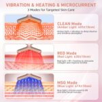 Micro-Current Face Beauty Device, 3 Modes, Red Light Therapy for Face and Neck, Multifunctional Facial Massager Tool - Image 3
