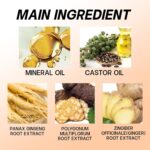 Hair Oil + Scalp Massage Roller Set, Hair Care Oil with Castor Oil and Mineral Oil, Hair Strength Serum Oil for Dry, Damaged & Split Ends, 30ML (1Fl Oz) - Image 5