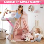 Pilates Essentials Kit for Home Women, Pilates Equipment for Workouts, 6 Fabric Resistance Bands, 12 Inch Magic Circle Yoga Ring, Mini Exercise Ball, Great Exercise Accessories - Image 5