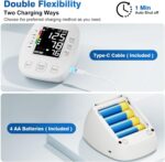 Blood Pressure Monitors for Home use, Automatic Digital BP Machine, Adjustable Upper-Arm Blood Pressure Cuff(8.7'' -16.5''), Large Clear LCD Backlit Display&HR Detection, 2x99 Sets Memory - Image 5