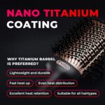 TYMO Hair Dryer Brush Blow Dryer Brush in One, 4 in 1 Ionic Hairdryer and Styler Volumizer with Oval Titanium Barrel, Hot Air Straightener for Smooth Frizz-Free Blowout, Gold - Image 3