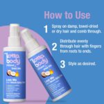 Lottabody Love Me 5-n-1 Leave-In Treatment with Coconut & Shea Oils, Lightweight, All-In-One, Leave-In Spray for Detangling Heat Protection Moisture Shine & Frizz Control, 5 oz - Image 5