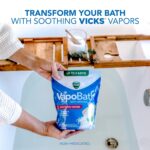 Vicks VapoBath, Bath Crystals, Soothing Non-Medicated Vicks Vapors, Refreshing Aromatherapy with Eucalyptus, Menthol, and Essential Oils, Bath Salts, 24oz - Image 3