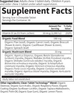 Garden of Life Organics Vegan Vitamin D3 Chewable - Raspberry Lemon, 2,000 IU (50mcg) Whole Food Vitamin D3 from Lichen Plus Food & Mushroom Blend, Gluten Free, 30 Chewable Tablets - Image 6