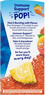 Emergen-C Kidz Immune Plus Crystals, On-The-Go Immune Support Supplement with Vitamin C, Vitamin D, B Vitamins, Zinc and Manganese, Tropical Punch - 28 Stick Packs - Image 12