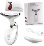 Device | 7-in-1 Red Light Therapy for Face and Neck - 7 Colors, Smart Vibration | Red Light Face Massager Tool - Effectively Remove Wrinkles, Lift Neck, Portable Skin Care Tool (White) - Image 5