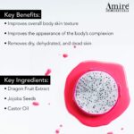 2 Pack of Amire Dragon Fruit Jelly Exfoliating Body Scrub Polish, Exfoliate Dry, Dehydrated, and Dead Skin, Improve Body Skin Texture and Brighten Appearance, Pitaya Scrubs - Image 3