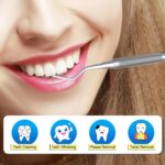 G.CATACC Dental Tool, Metal Dental Pick, Stainless Steel Tooth Scraper Plaque Tatar Remover for Teeth Cleaning Oral Care Hygiene Kit for Home Use - with Case - Image 5