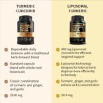 4-in-1 Turmeric and Garlic Supplements with BioPerine – 2360mg Turmeric Ginger Root Capsules with Garlic – High Potency Herbal Blend (120 ct) - Image 6