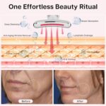 VRAIKO Lilac 7-in-1 Beauty Massager for Face and Neck - Jawline Lifting & Firming - Face Lymphatic Drainage Massager for Anti Aging Wrinkle, Forehead Lines, and Dark Circles, White - Image 3