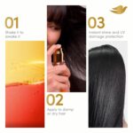 Dove Damage Therapy Defense Bi-Phase Serum + Oil 1 ct UV Repair & Glow for 70 Hour Hair Protection, with Ferulic Serum, 3.9 fl oz - Image 5