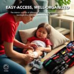 430 Piece First Aid Kit, Well-Organized Premium Waterproof Compact Trauma Medical Kits for Any Emergencies, Ideal for Home, Office, Car, Travel, Outdoor, Camping, Hiking, Boating (Red) - Image 3