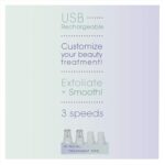 True Glow by Conair Microdermabrasion Rechargeable Beauty Tool, Includes 4 Microdermabrasion Attachments for Exfoliation + Pore Extraction - Image 7