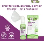 Boogie Micro-Mist Saline Inhaler, Baby Nose Congestion Relief, Nasal Spray for Kids, Pediatrician Recommended, 1.7oz Unscented - Pack of 1 - Image 3