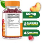 Lifeable Zinc Gummies | 50mg | Great Tasting Natural Flavor Zinc Vitamins | Gluten Free, Vegetarian, GMO-Free Zinc Chewable | for Immune Support | 90 Gummies - Image 3