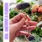 Amethyst Jade Roller Spa Gifts to promote relaxation and stress relief. (1pcs, Purple Roller) - Image 3