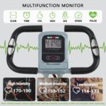 BARWING Stationary Exercise Bike for Home Workout, 5 IN 1 Foldable Indoor Cycling Bike for Seniors, 350LB Capacity, 16-Level Magnetic Resistance, Seat Backrest Adjustments - Image 3