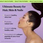 Lemme Glow Collagen Gummies for Thick Hair, Strong Nails & Healthy Skin with Multi-Collagen Peptides, Biotin, Trace Minerals, Zinc, Vitamins A, C & E, Dairy & Gluten Free, Peach Flavor, 60 ct. - Image 3