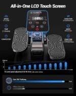 Under Desk Elliptical Machine, Electric Seated Pedal Exerciser, Mini Elliptical Leg Exerciser with Remoter, 12 Level Speeds, Forward & Reverse Direction, Manual & Auto Mode for Home Office - Image 3