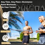 Resistance Bands for Exercise Working Out, 5-Level Pull-Up Assistance Full-Body Training Bands for Women Men Home Workouts, Physical Therapy, Strength Training - Image 5