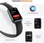 Smart Watch Fitness Tracker with Make Call 24/7 Heart Rate Blood Pressure Sleep Monitor, 100+ Sports Modes, Calorie Step Counter for Walking, IP68 Waterproof, Smart Watches for Men Women - Image 3