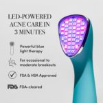 ReVive Clinical Acne Device, Red & Blue Light Wand for Breakouts, FDA-Cleared Acne Tools, 3-Minute Face Tools for Skincare, Plug-In Design - Image 3