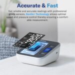 Alcedo Blood Pressure Monitor for Home Use, Automatic Digital BP Machine with Large Cuff for Upper Arm (Black Backlit Screen) - Image 3