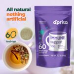 Immunity Booster Decaffeinated Tea Bags, Pure Herbal Immunity Blend - Lemon Balm, Peppermint, Chamomile, Lavender. Immune Support Supplement - 60 Bags by Aprika Life - Image 3