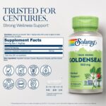 SOLARAY Goldenseal Root Capsules - 550 mg, Golden Seal Herbal Supplements for Wellness Support, Vegan, No Gluten, for Adults - 50 Count VegCaps - Image 3