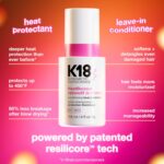 K18 HeatBounce Conditioning Heat Protectant Spray, Lightweight Leave-In Conditioner + 450℉ (232°C) Inside-Out Heat Protection, Soften, Smooth + Detangle All Hair Types - Image 3