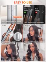 SHEGLAM Automatic Curling Iron 1 1/4 inch with 3 Temperatures Fast Heating, 2-Way Rotation, Anti-Scald, Anti-Tangle Rotating, Automatic Shut-Off for Hair Styling - Image 4