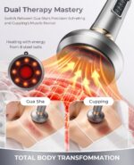 Electric Cupping Device Anti-Cellulite Massager | 12 Suction Modes Intelligent Handheld Cellulite Massage Tool | Body Contouring Fat Remover for Arms Legs Back At-Home SPA Use, Jet-Black - Image 5