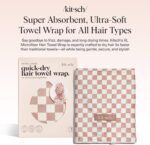 Kitsch Plush Microfiber Hair Towel Wrap for Women – Ultra Absorbent Microfiber Bath Towels for Wet, Curly, Long or Short Hair – Anti-Frizz Hair Wrap, Great Hair Care Gifts for Women - Image 3