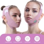 Graphene V-Line Mask Chin Up Mask V Shaped Face Mask Chin strap for sleeping,Jawline Shaper,Lilac,Medium - Image 3