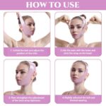 Graphene V-Line Mask Chin Up Mask V Shaped Face Mask Chin strap for sleeping,Jawline Shaper,Lilac,Medium - Image 4