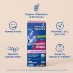 Mommy's Bliss Organic Baby Elderberry Drops, Immune Support with Vitamins, Prebiotics, Zinc & Organic Echinacea, Age 4 Months +, 3 Fl Oz (36 Servings) - Image 4