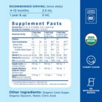 Mommy's Bliss Organic Baby Elderberry Drops, Immune Support with Vitamins, Prebiotics, Zinc & Organic Echinacea, Age 4 Months +, 3 Fl Oz (36 Servings) - Image 6