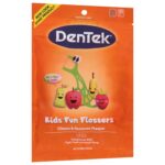 DenTek Fun Flossers – Kids Floss Picks with Wild Fruit Flavor, 90 Count - Image 8