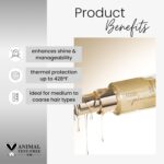 Kenra Professional Platinum Luxe Shine Oil | Gold Enriched Nourishing Elixir |Enhances Shine & Manageability | Thermal Protection Up To 450F | Medium To Coarse Hair - Image 3
