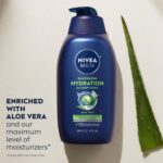 Nivea Men Maximum Hydration Body Wash for Dry Skin, Aloe Vera Enriched, 3-in-1 Moisturizing Body Wash, Face and Hair, Paraben Free, Vegan Formula, 30 Fl Oz Bottle - Image 4
